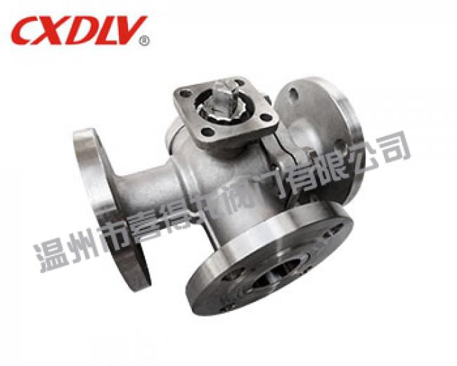 Flanged Tee Thin Ball Valves with High Platform