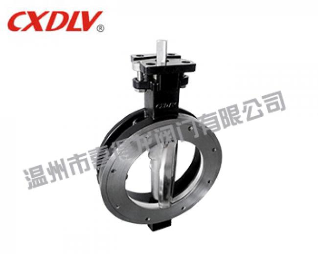 Double eccentric high performance clip butterfly valve